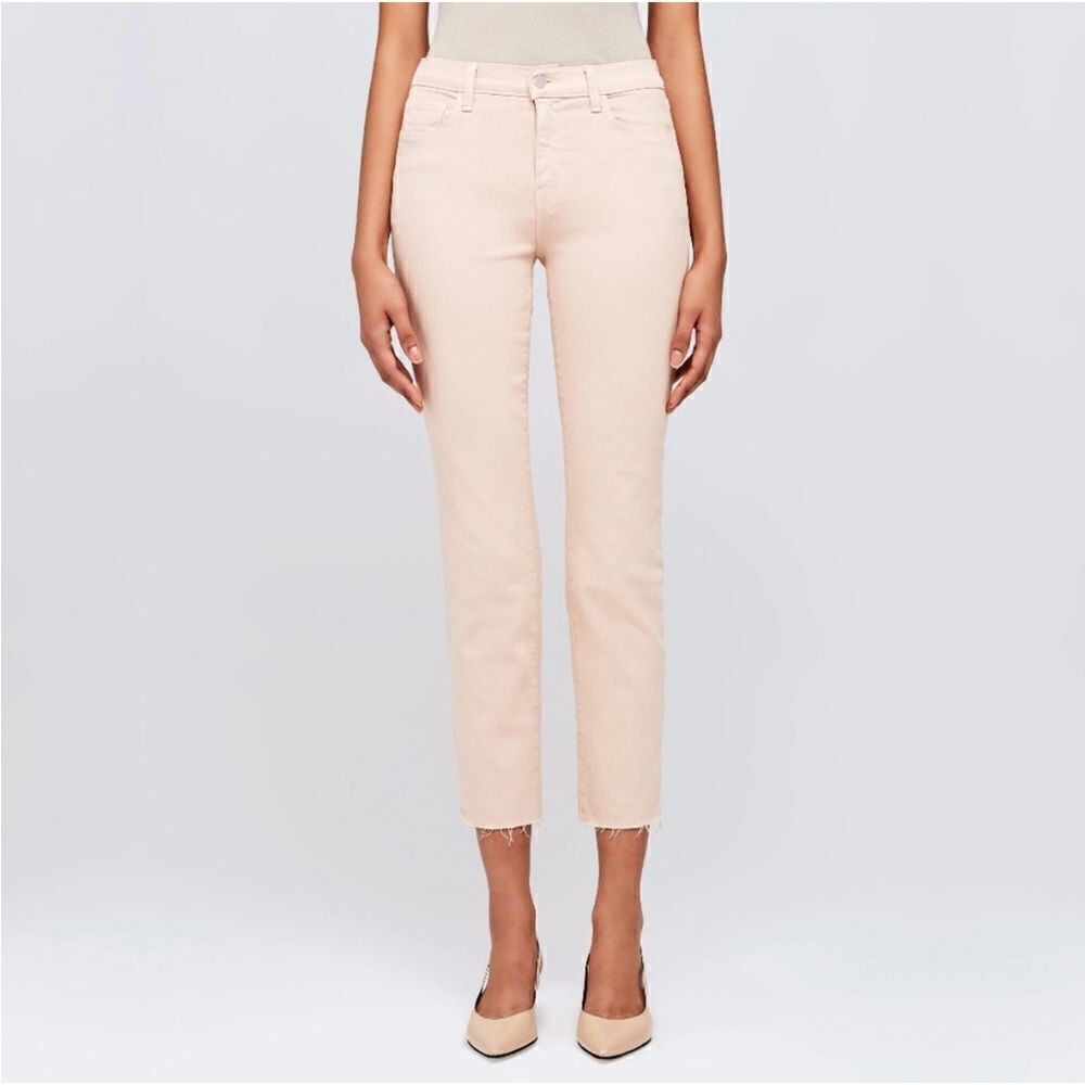 L’AGENCE NWT Sada High Rise Cropped Jeans in Petal Size 28